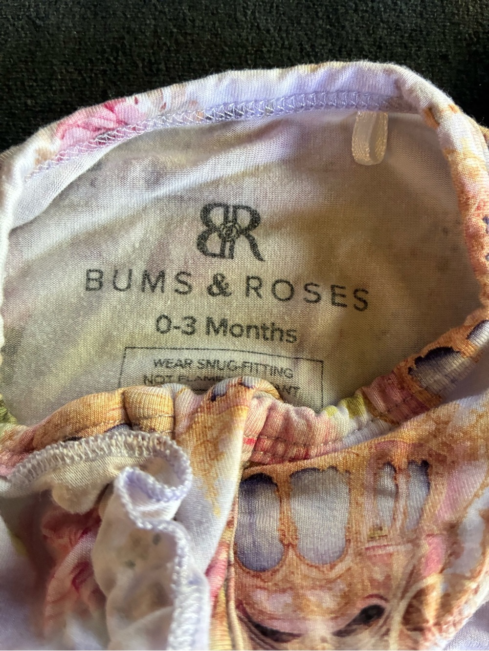 Bums and Roses Convertible Ruffle Romper in a “Knight to Remember” 0-3 Months - Picture 7 of 8